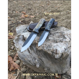 Bushcraft Boynuz Saplı Bıçak