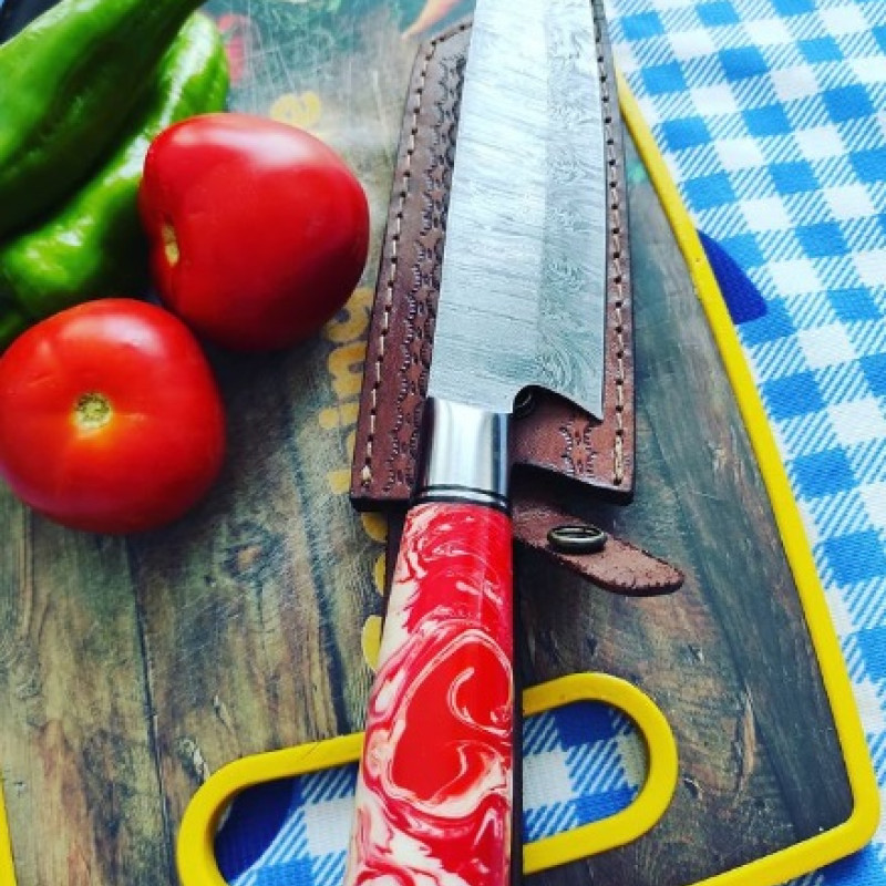 Japanese Kiritsuke Damascus Şef Bıçağı 3