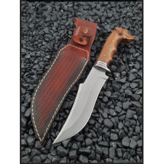 Köpekbaşlı Kamp ve Avcı Bıçağı (28cm)-(İsviçre Çakısı Hediyeli)