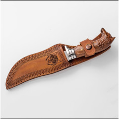 Kurtbaşlı Yeleli Kamp ve Avcı Bıçağı(28 cm)-(İsviçre Çakısı Hediyeli)